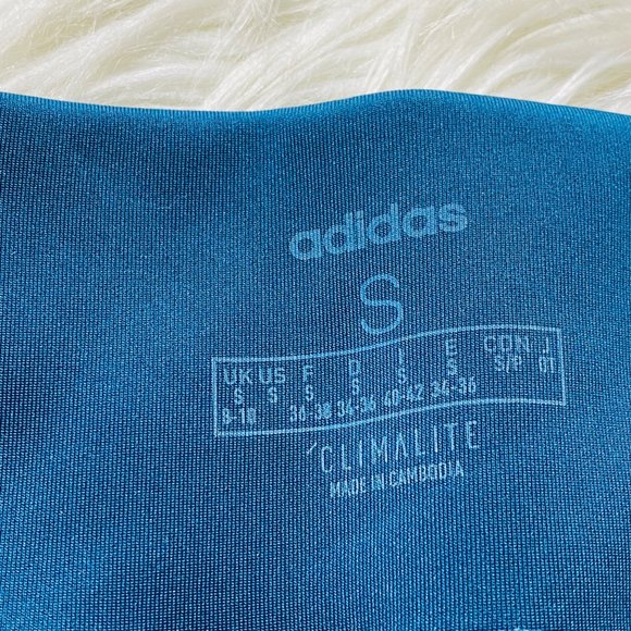 Adidas Women's Climalite Designed 2 Move Colorblock Tights Blue Black Size S - Picture 5 of 12